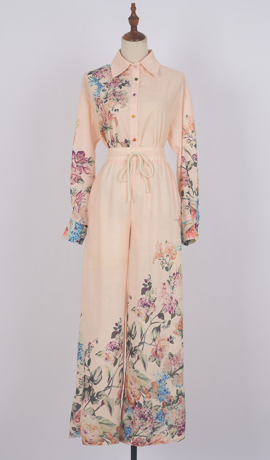 Giselle Flower Printed Shirt & Pants Set