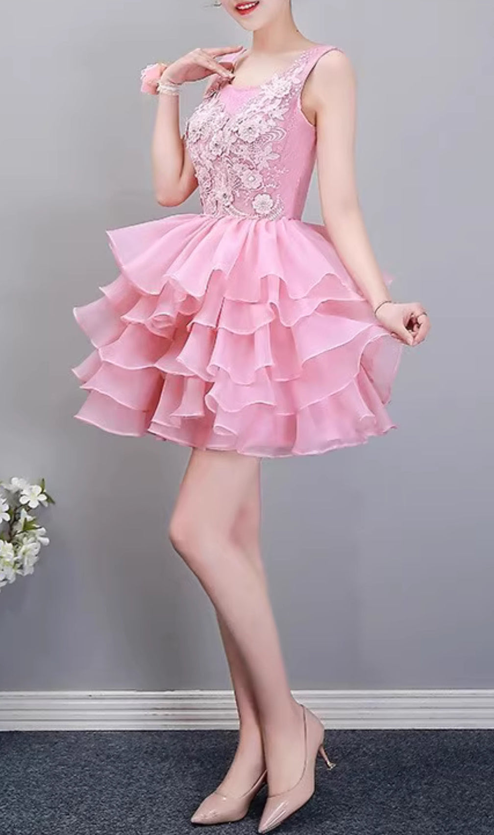 Aneska Floral Mini Dress