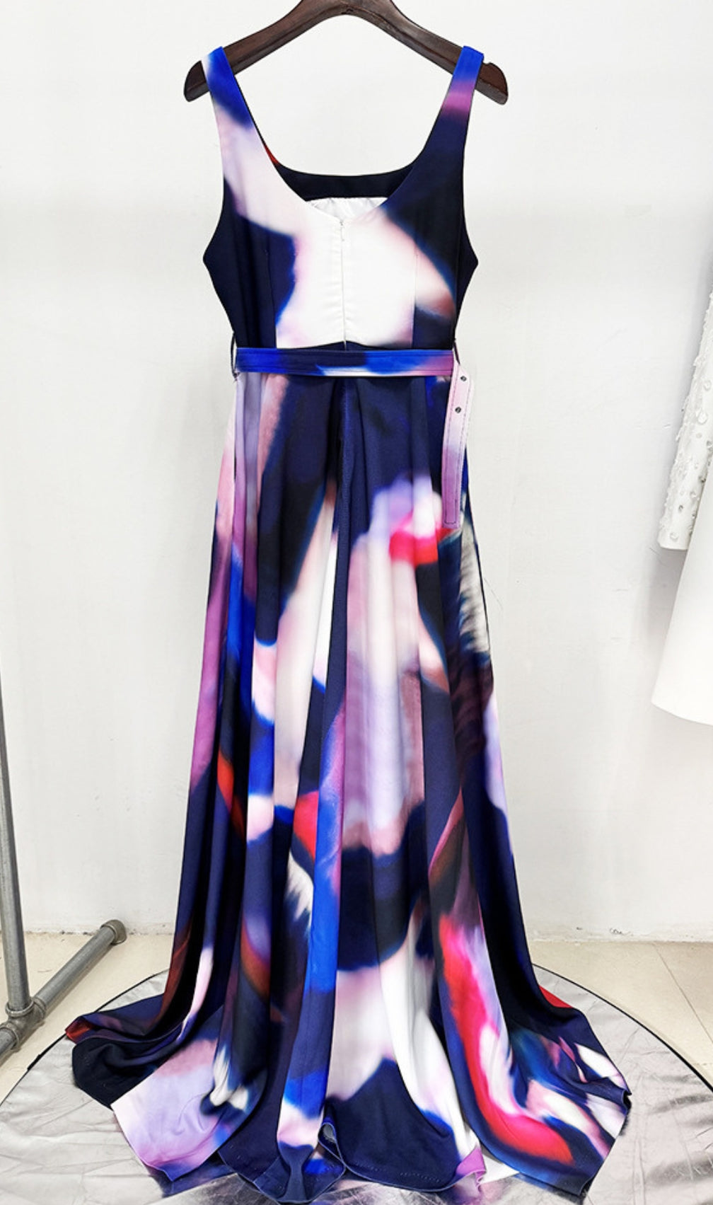 Denicia Printed Sleeveless Maxi Dress