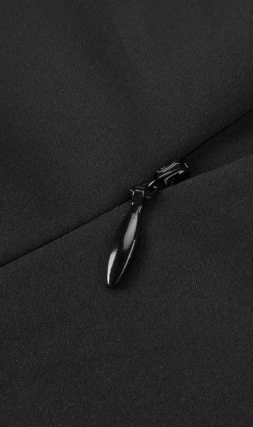 Hesperia Halter Ruched Mini Dress - Two-Tone Bodycon Glamour