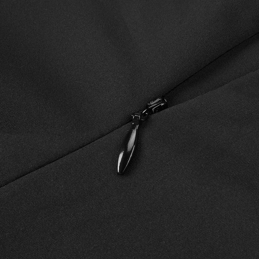 Hesperia Halter Ruched Mini Dress - Two-Tone Bodycon Glamour