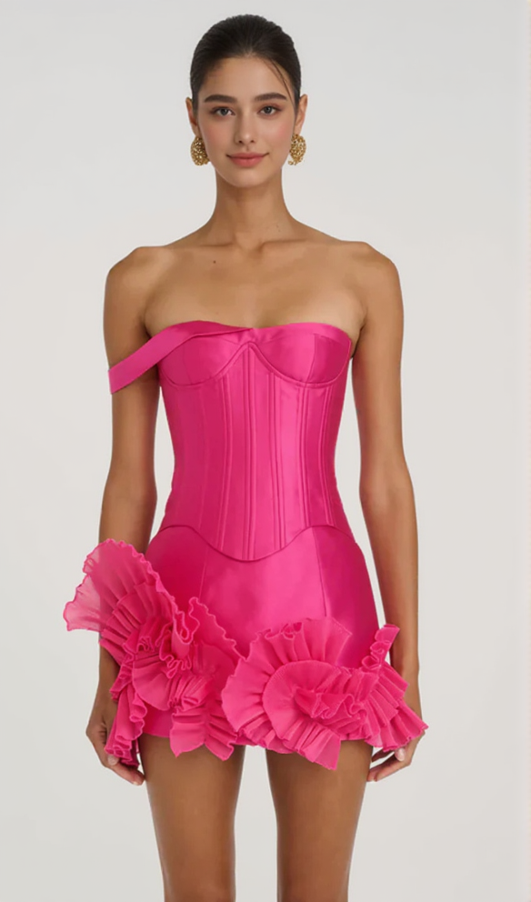 Kabir Satin Corset Two Piece Set