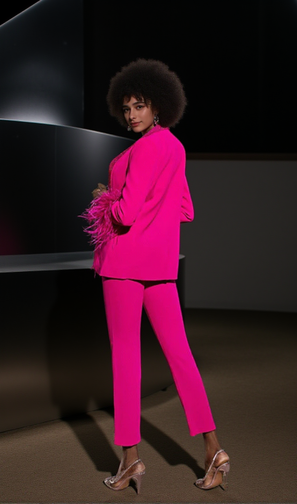 BODYCON PANTS IN PINK