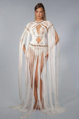 Amarii Fringe Maxi Knit Dress