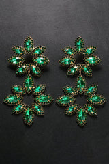 Brittanie Flower Rhinestones Earrings