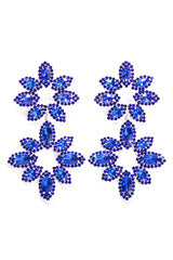 Brittanie Flower Rhinestones Earrings