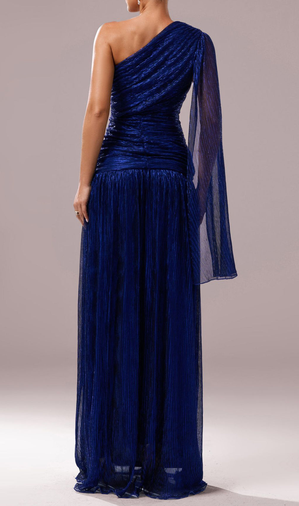 Fumiye One-Shoulder Slit Maxi Dress