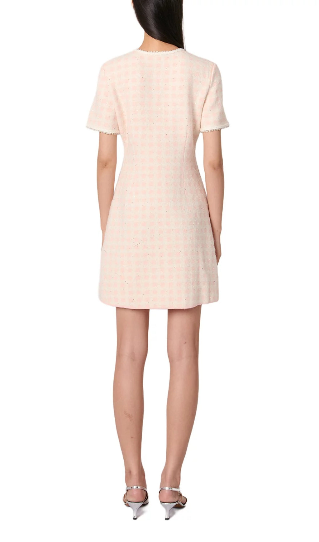 Rartingal Tweed Effect Knit Short Dress