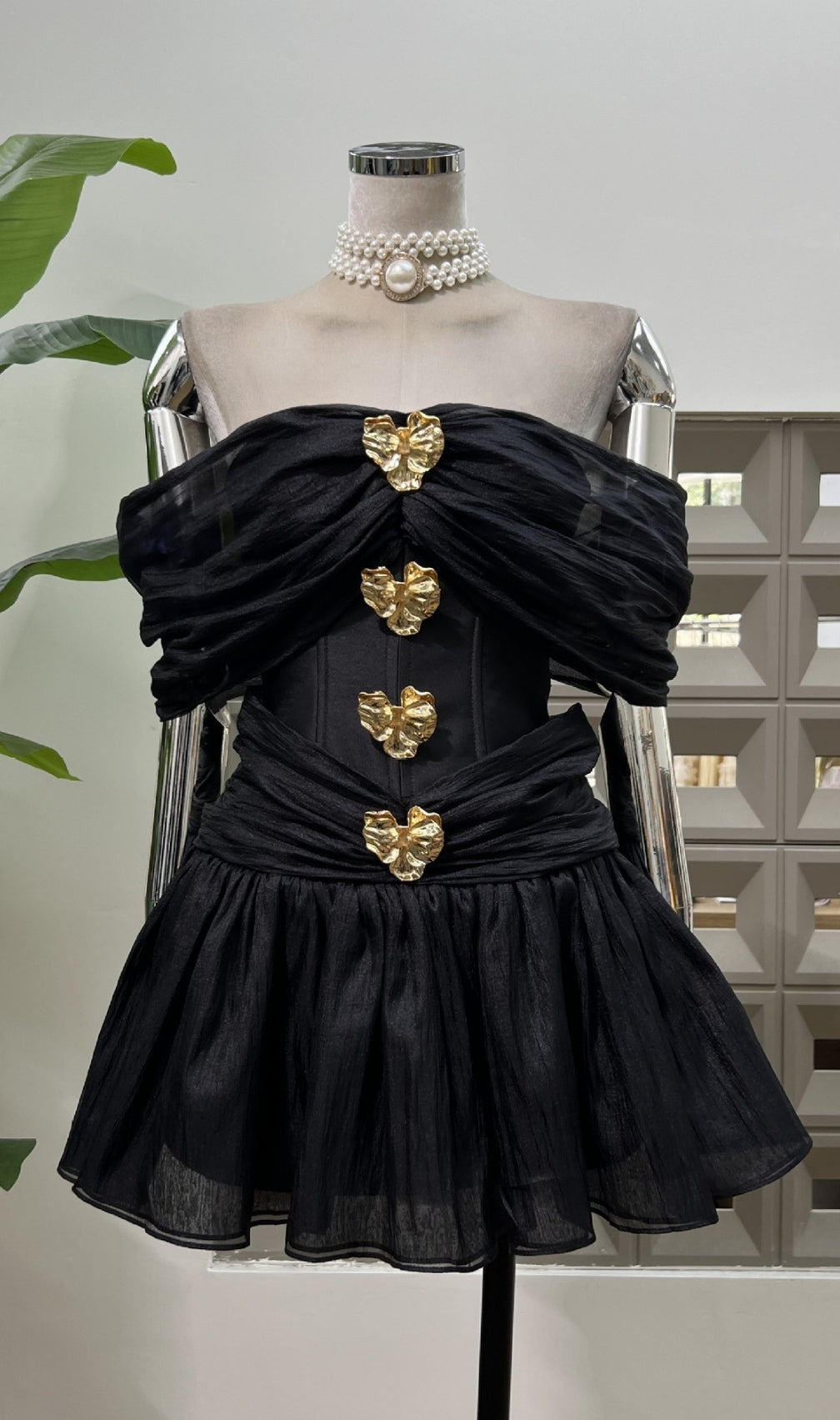 Eirwen Off-Shoulder Mini Dress