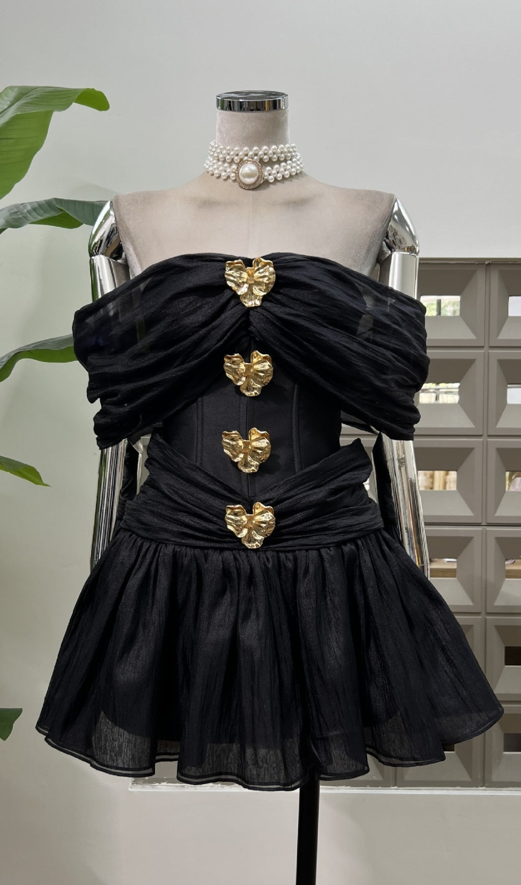 Eirwen Off-Shoulder Mini Dress