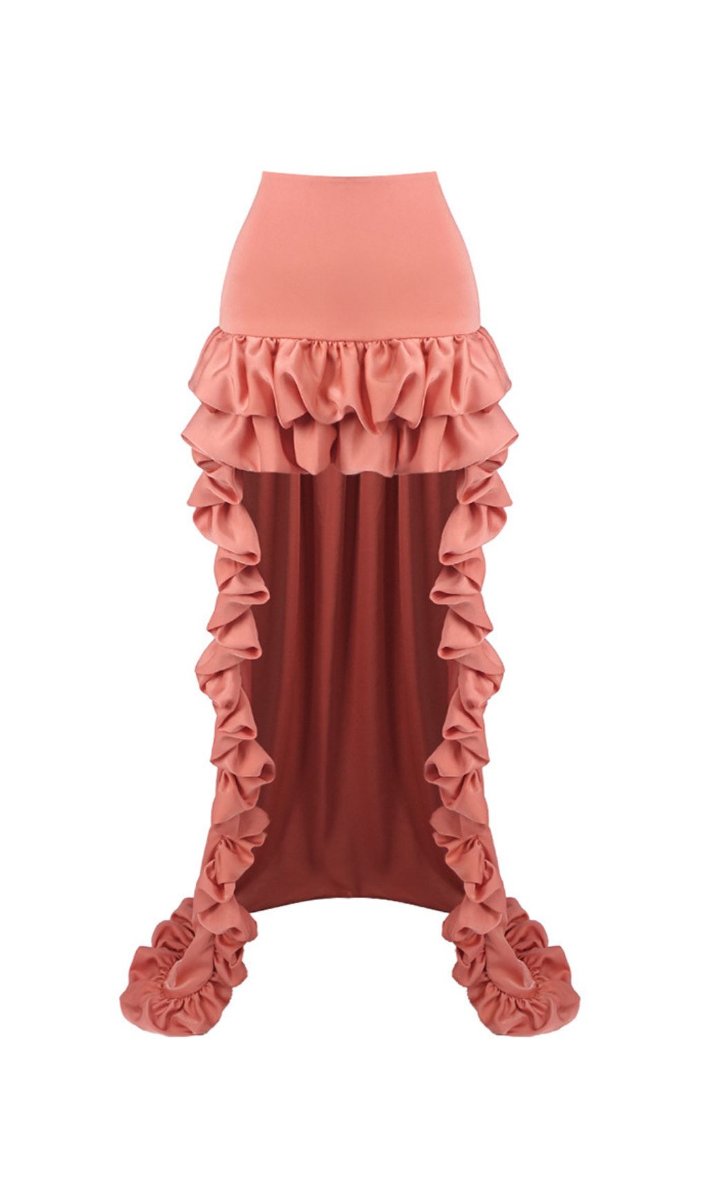 Jesper Dramatic Ruffle High-Low Maxi Skirt for Women