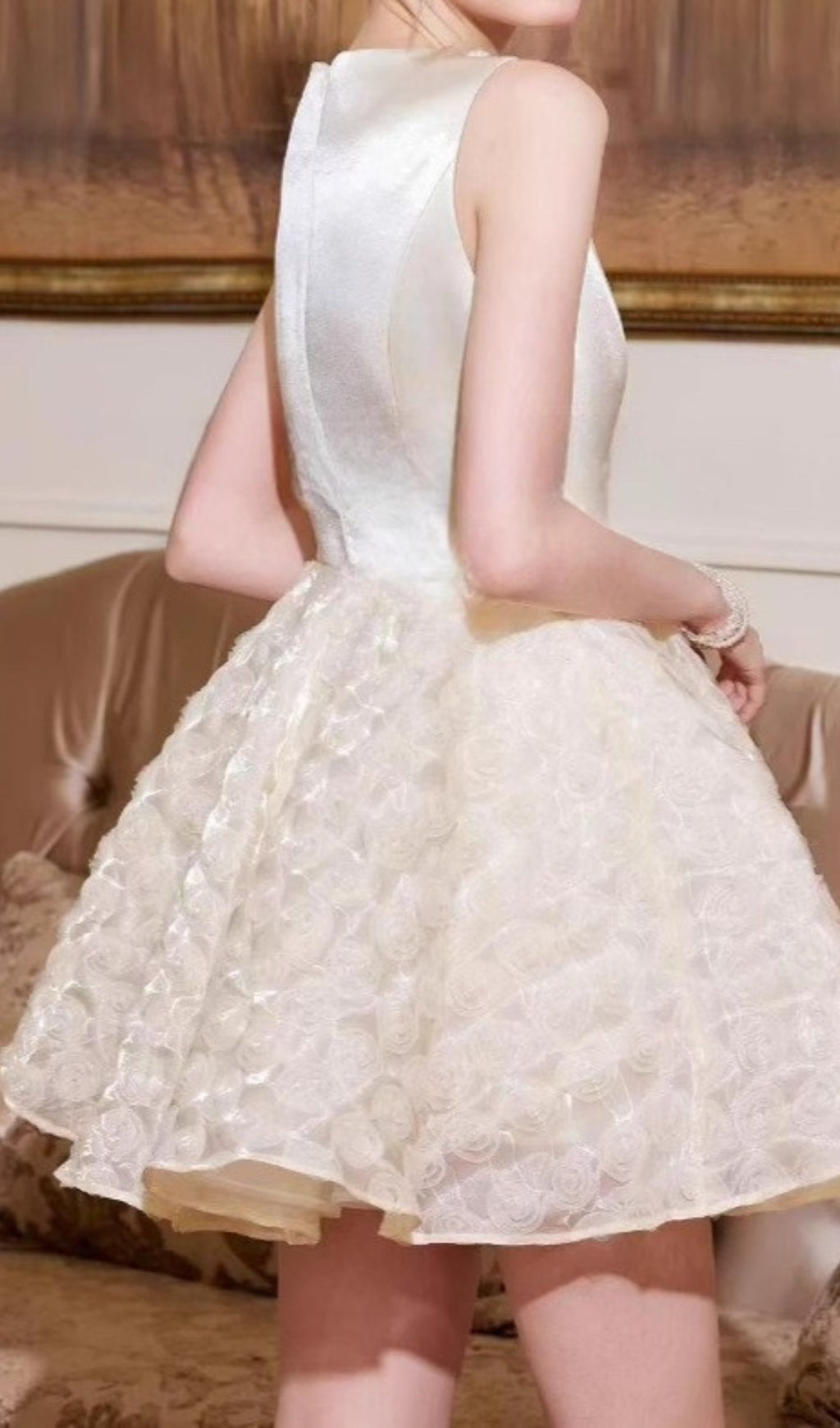 Darla Flower Sleeveless Mini Dress