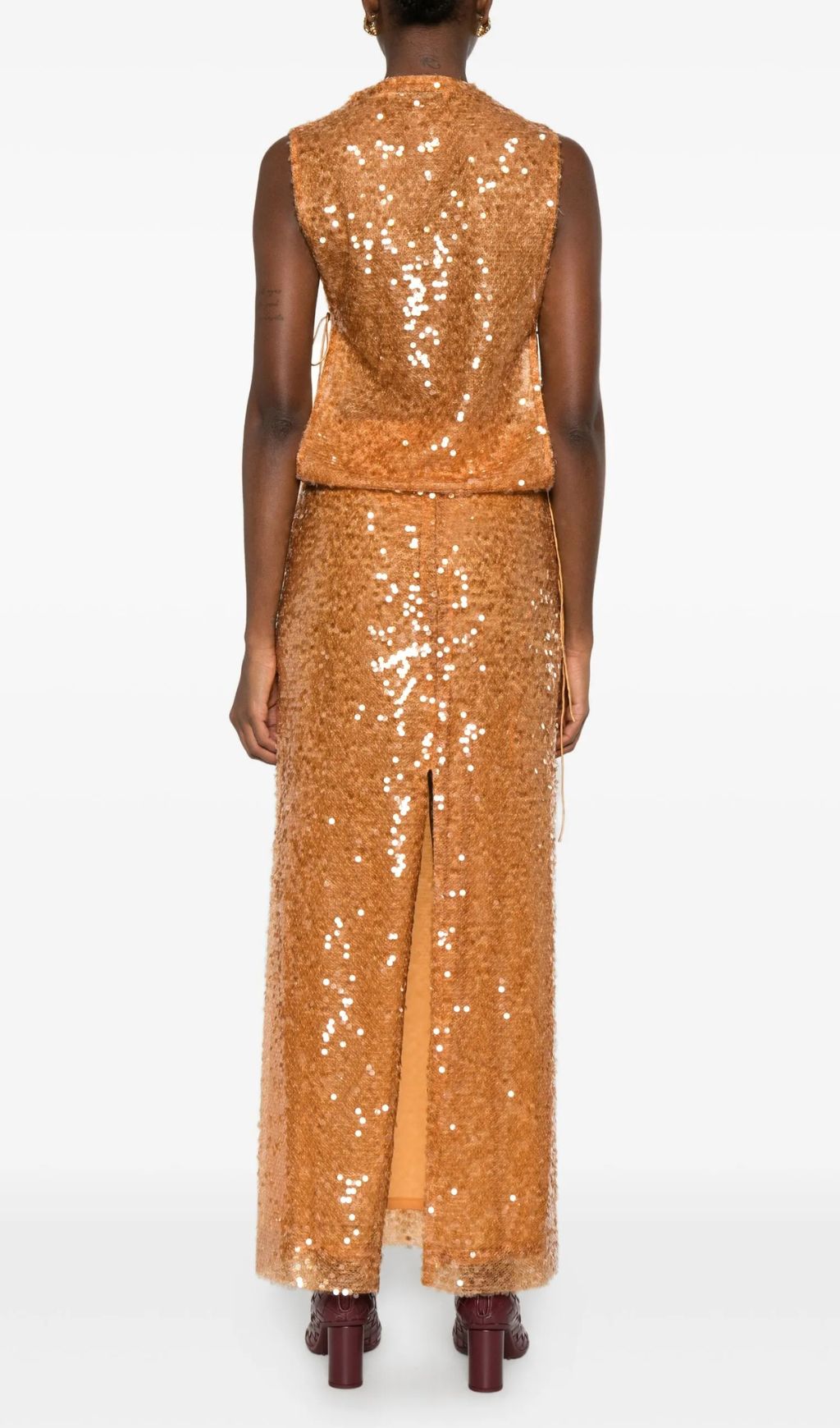 Ingalill Dazzling Sequin Maxi Dress - Glamorous Sleeveless Gown