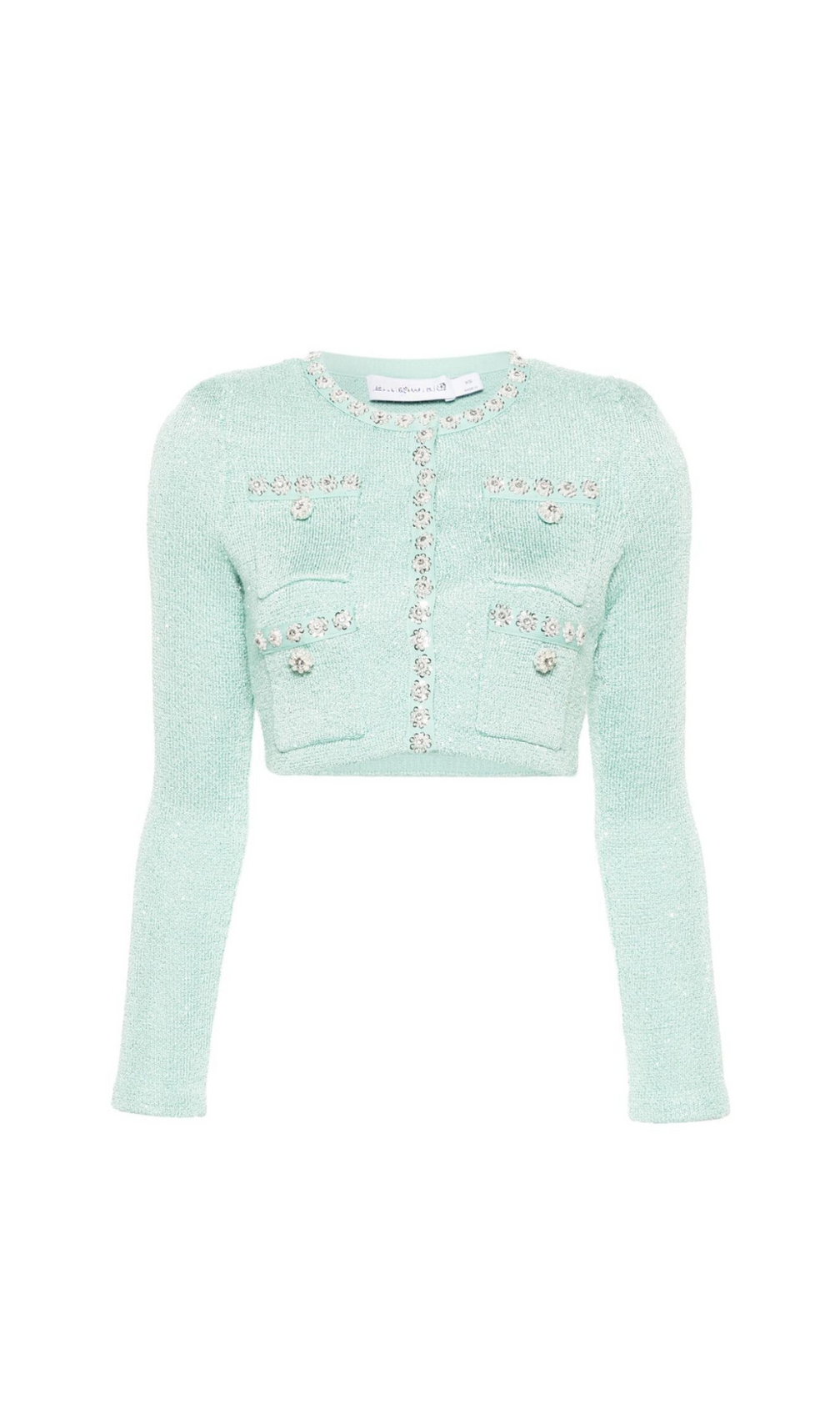 Admiral Mint Sequin Knit Cardigan Set