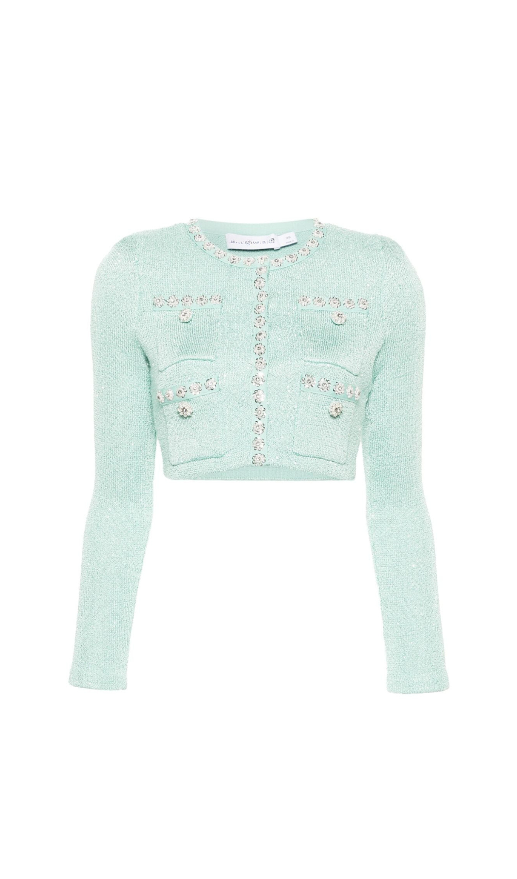 Admiral Mint Sequin Knit Cardigan Set