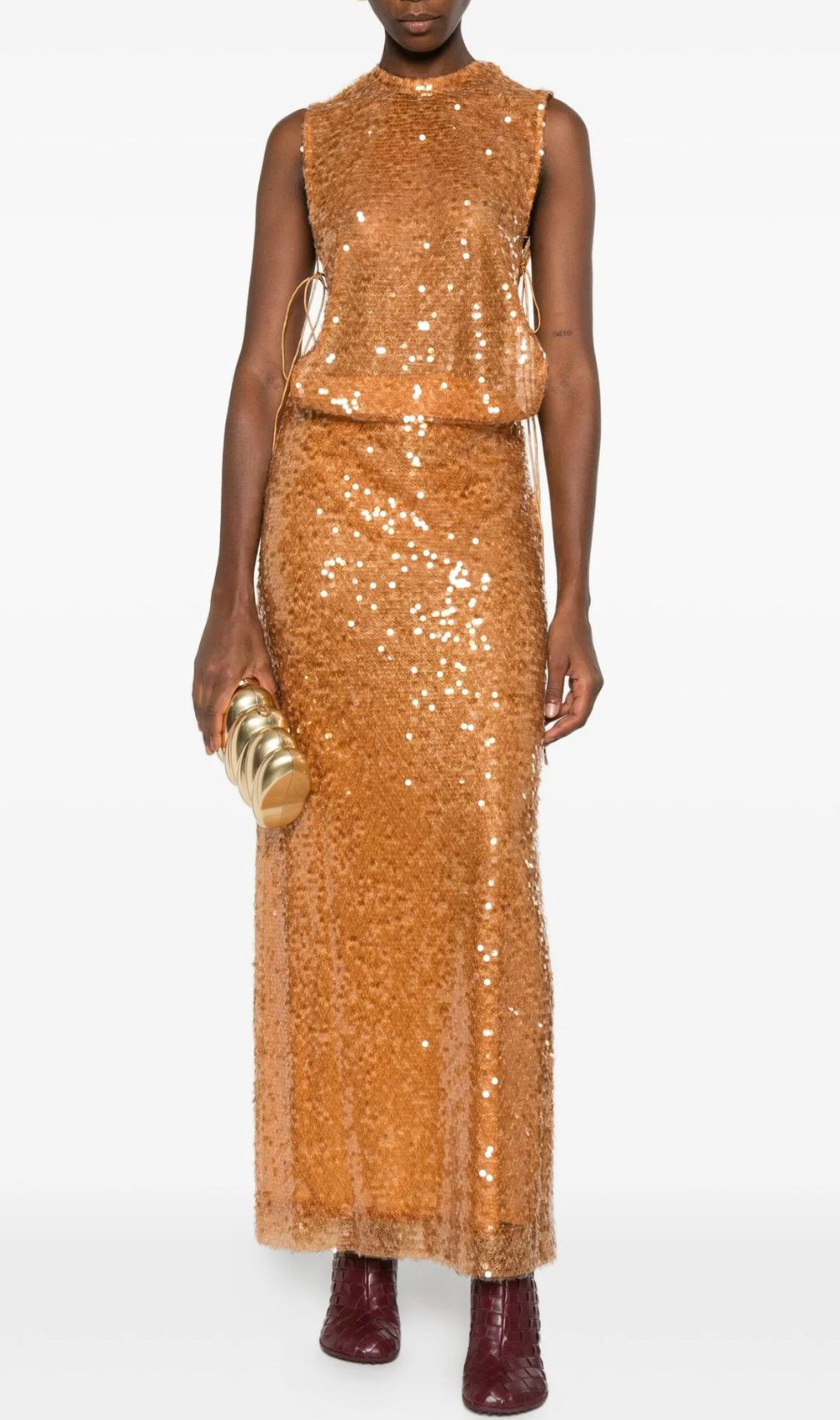 Ingalill Dazzling Sequin Maxi Dress - Glamorous Sleeveless Gown