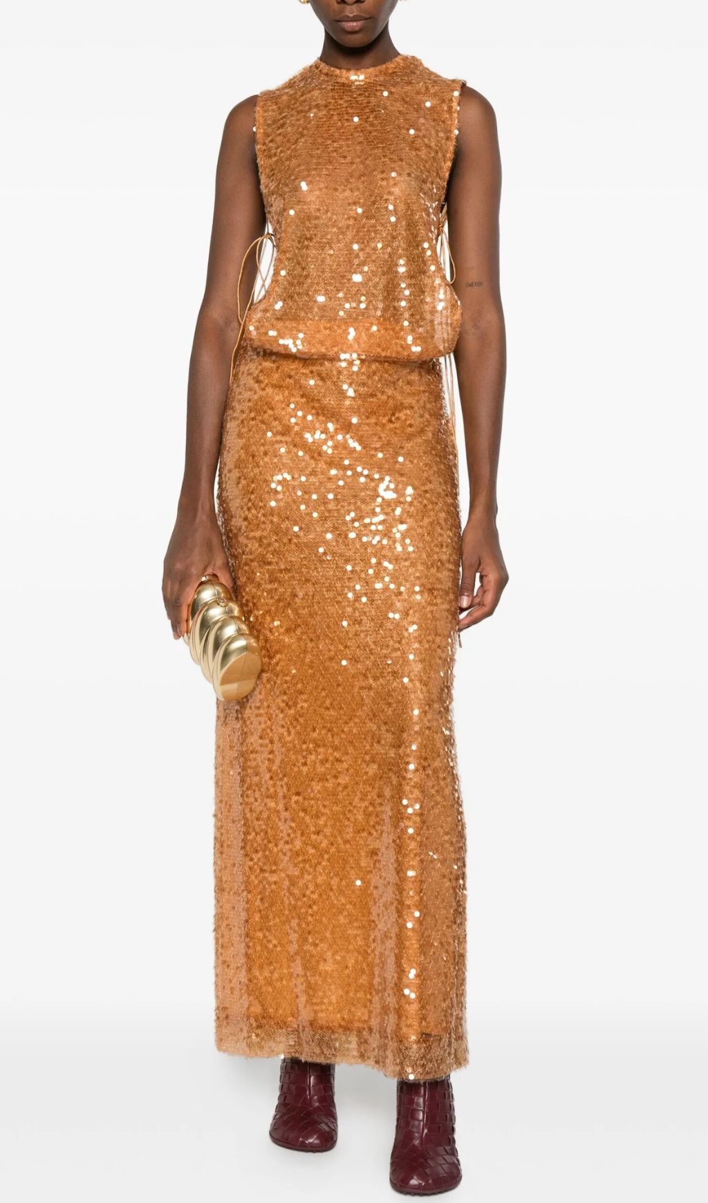 Ingalill Dazzling Sequin Maxi Dress - Glamorous Sleeveless Gown