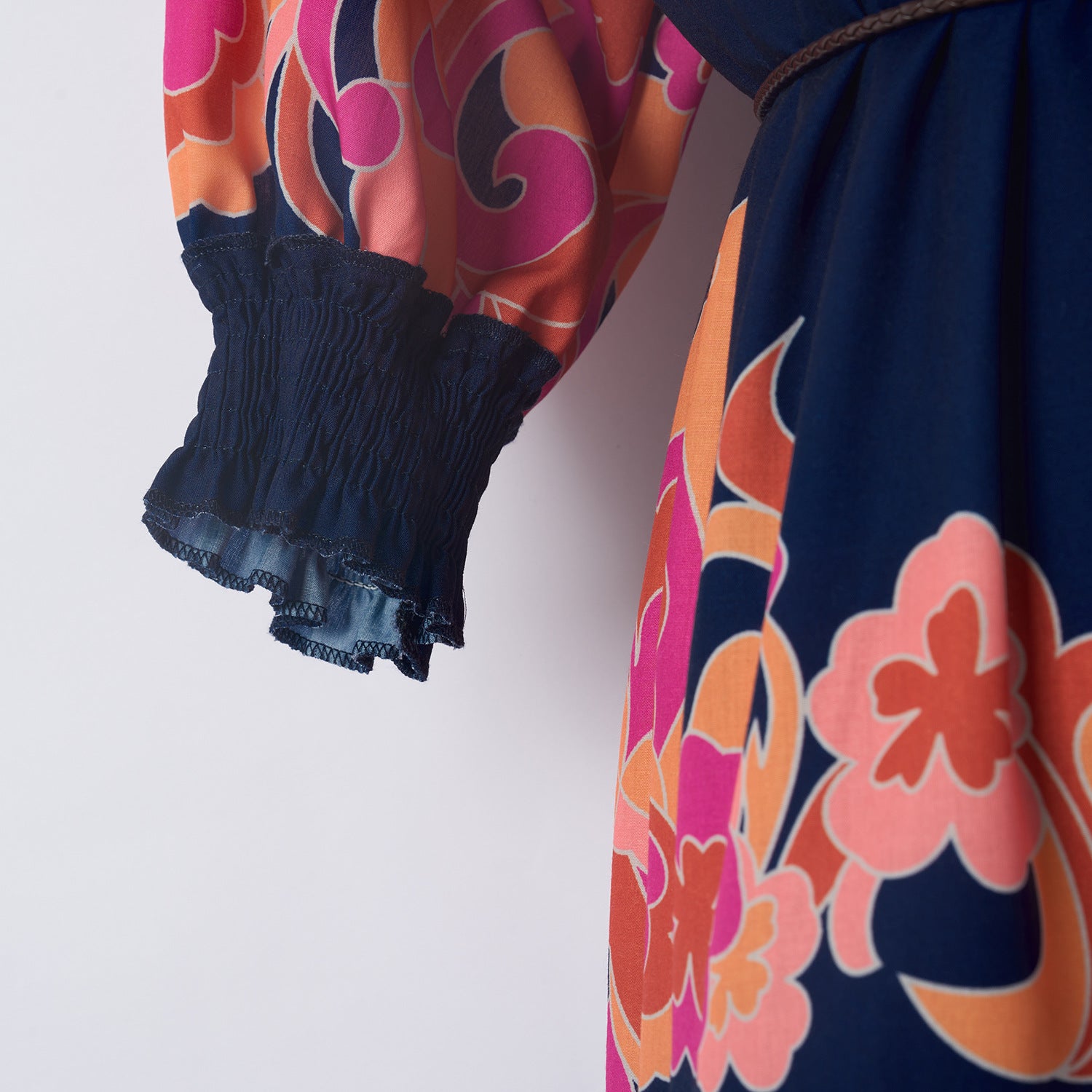 Kamdyn Vibrant Floral Print Mini Dress | Flirty Ruffle & Puff Sleeve