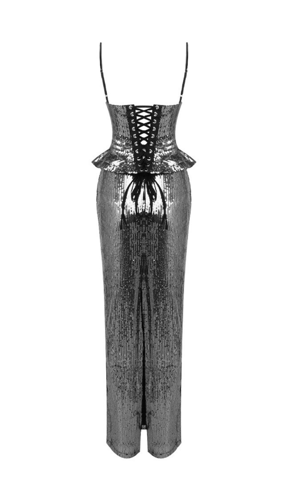 Kali Glamour Sequin Maxi Dress – Dazzling Evening Gown