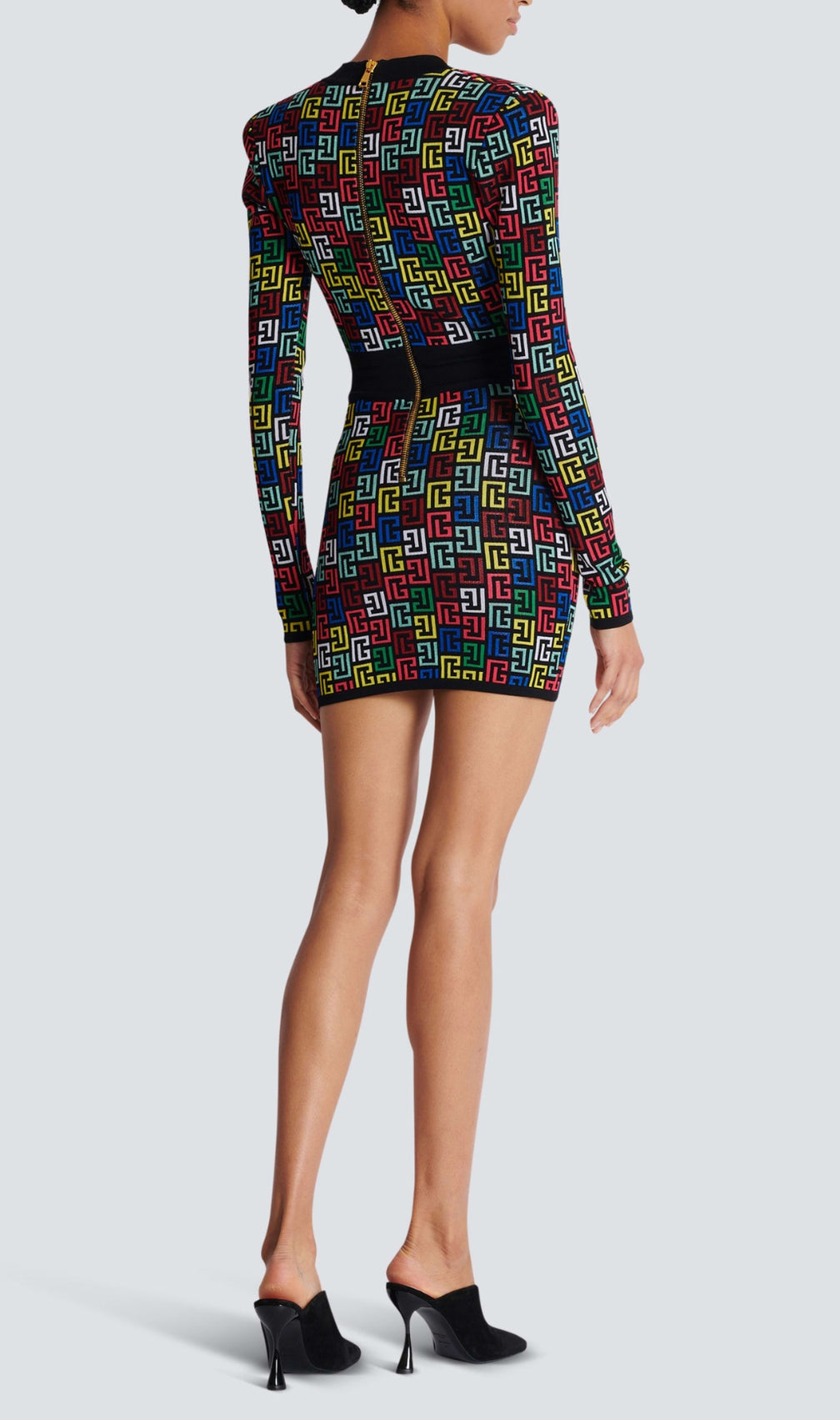 Brandt V-Neck Long Sleeve Mini Bandage Dress