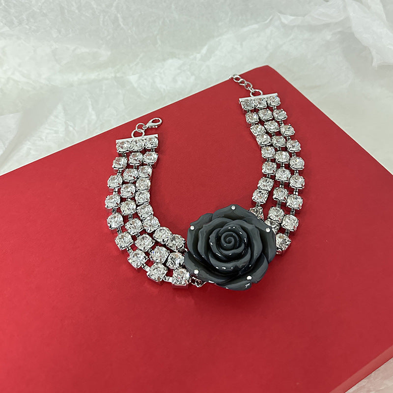 Avni Crystal Rose Necklace