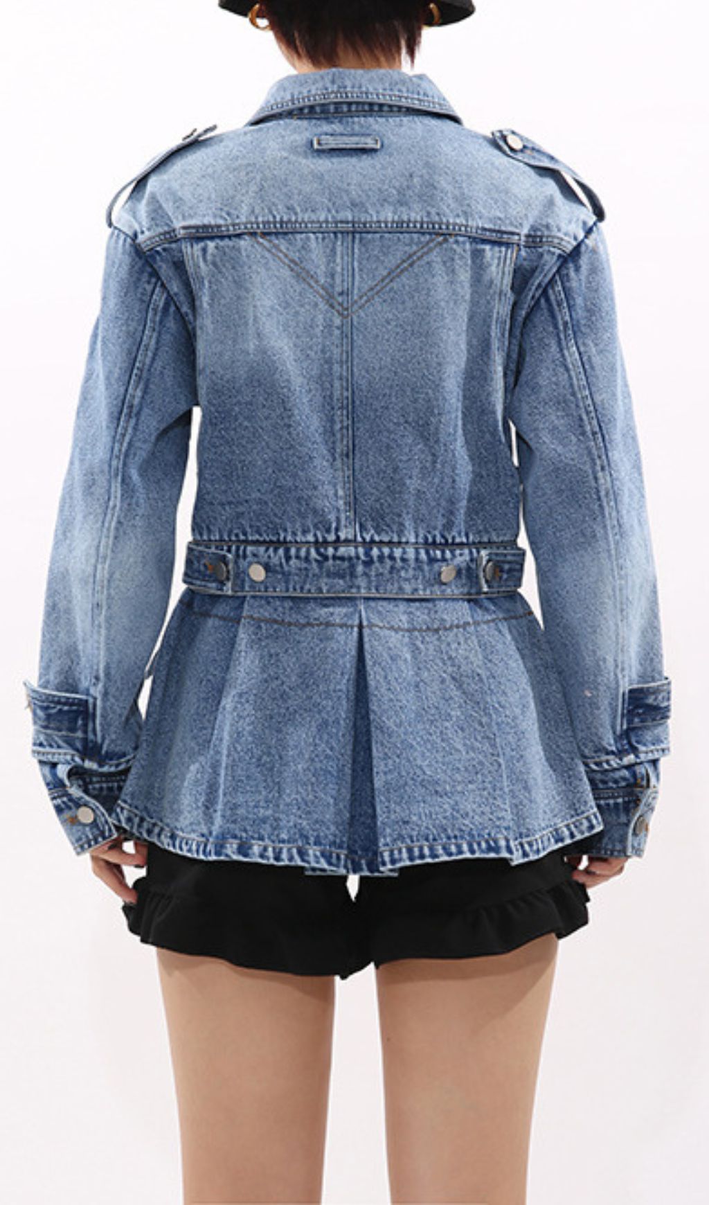 Ila Women's Belted Utility Denim Jacket - Modern Chic & Versatile