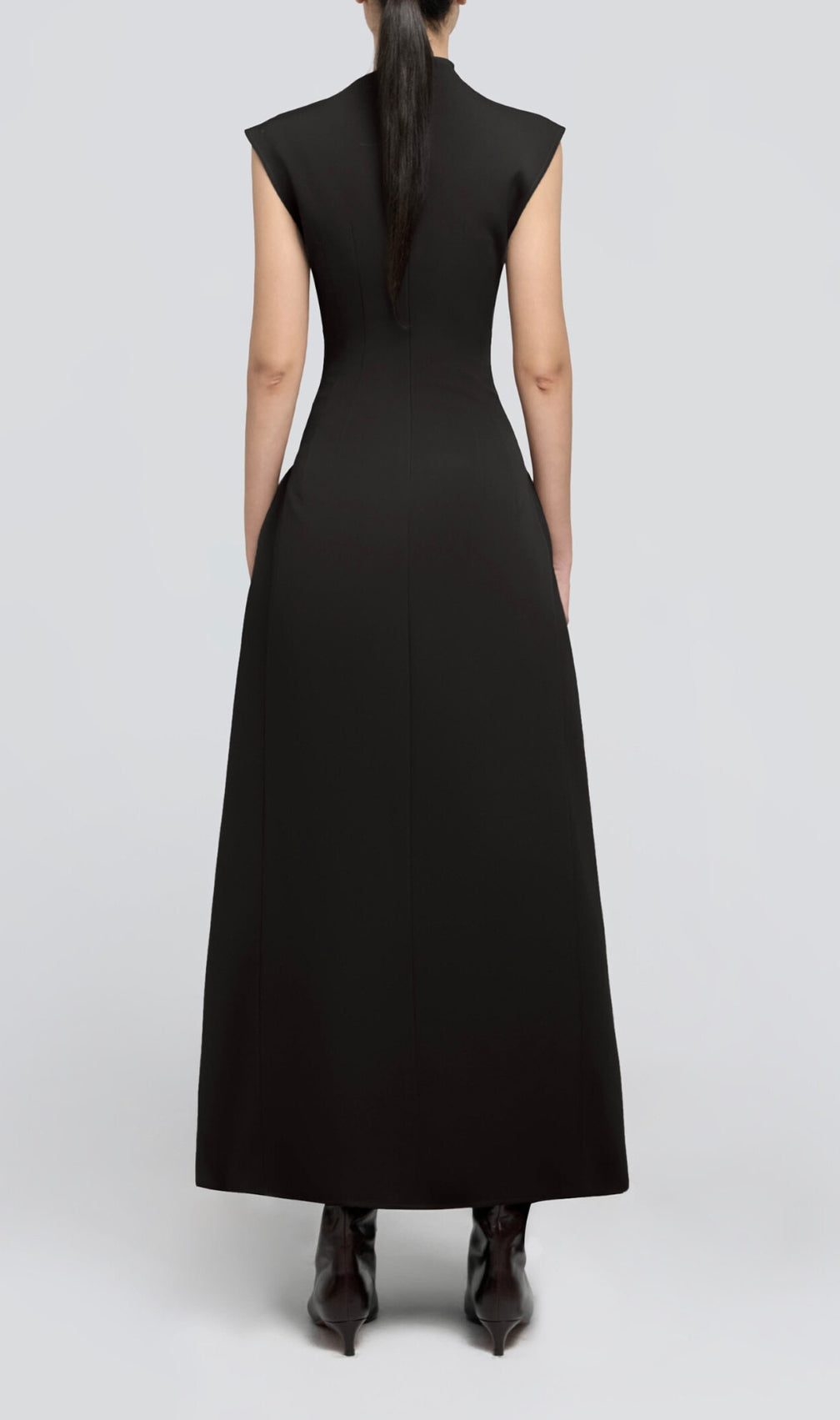 A Line Maxi Dress Black