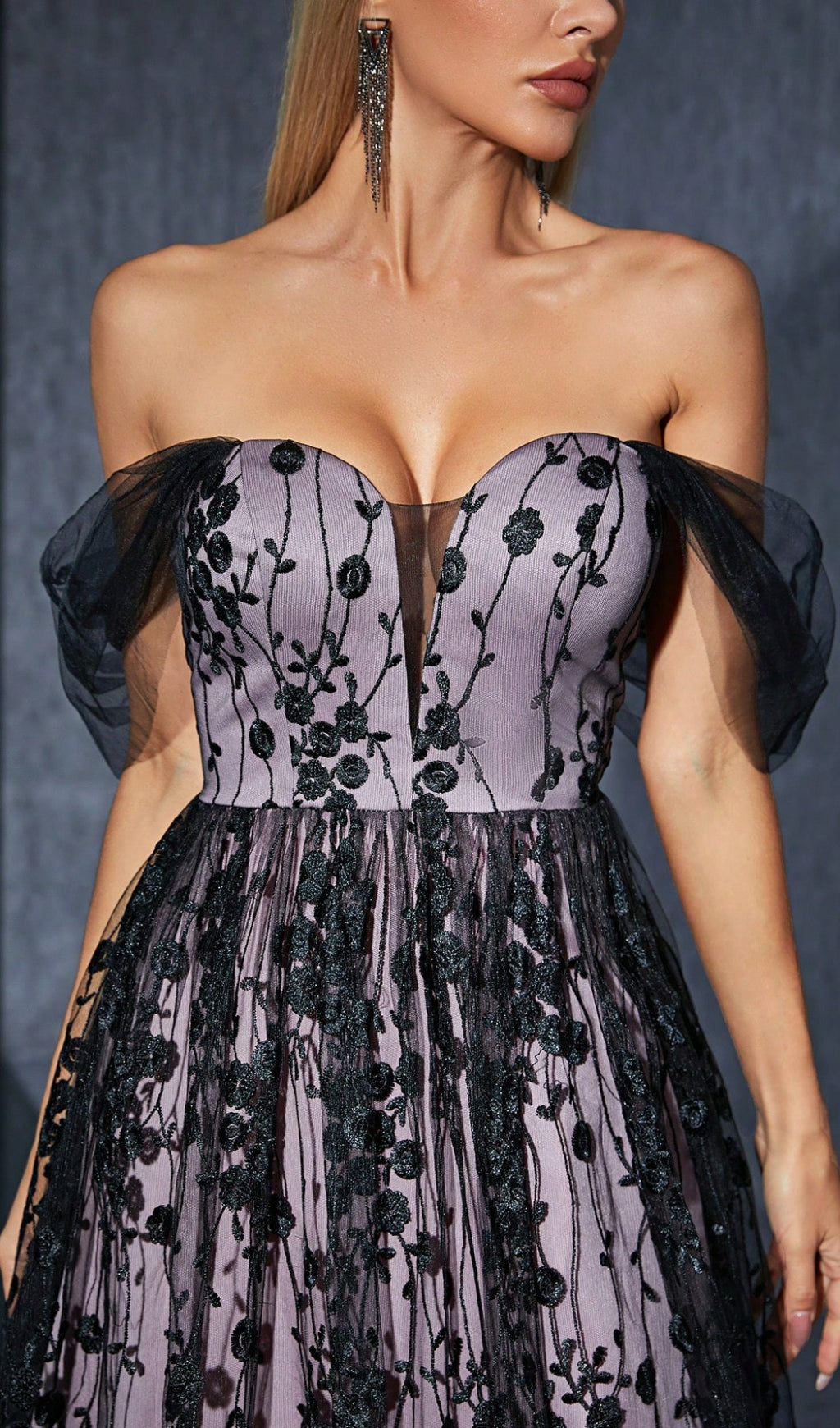 Darrah Floral Off-Shoulder Maxi Dress