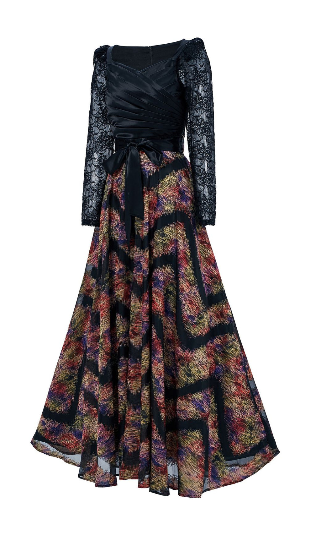 Ffan Ruched Long Sleeve Maxi Dress