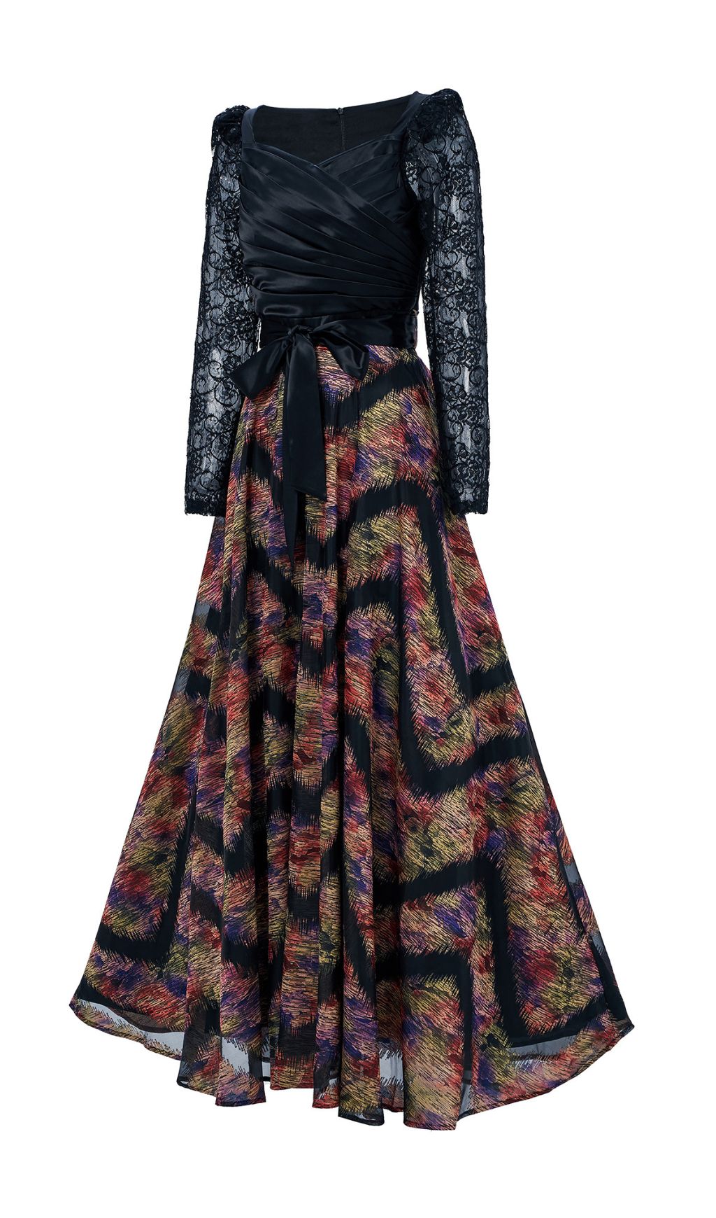 Ffan Ruched Long Sleeve Maxi Dress