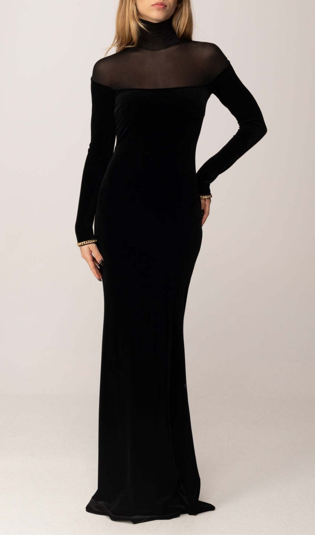 Katie Black Long Sleeve Maxi Dress