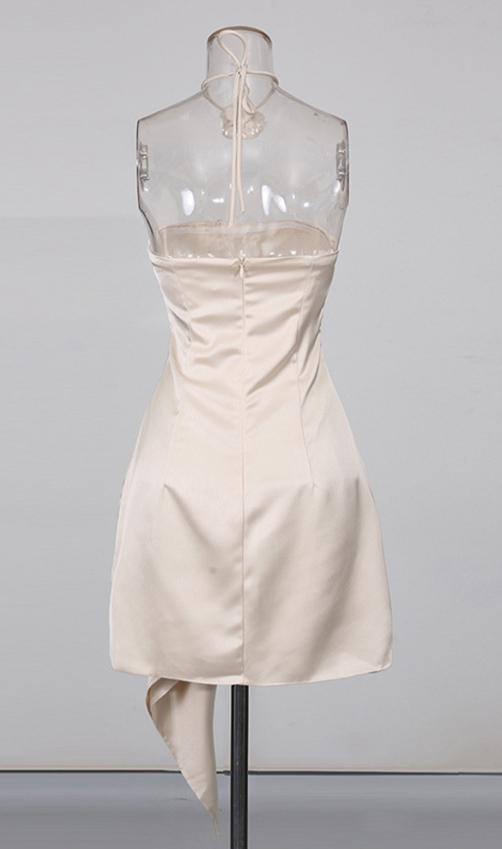 Hagar Flower Strapless Lace Mini Dress