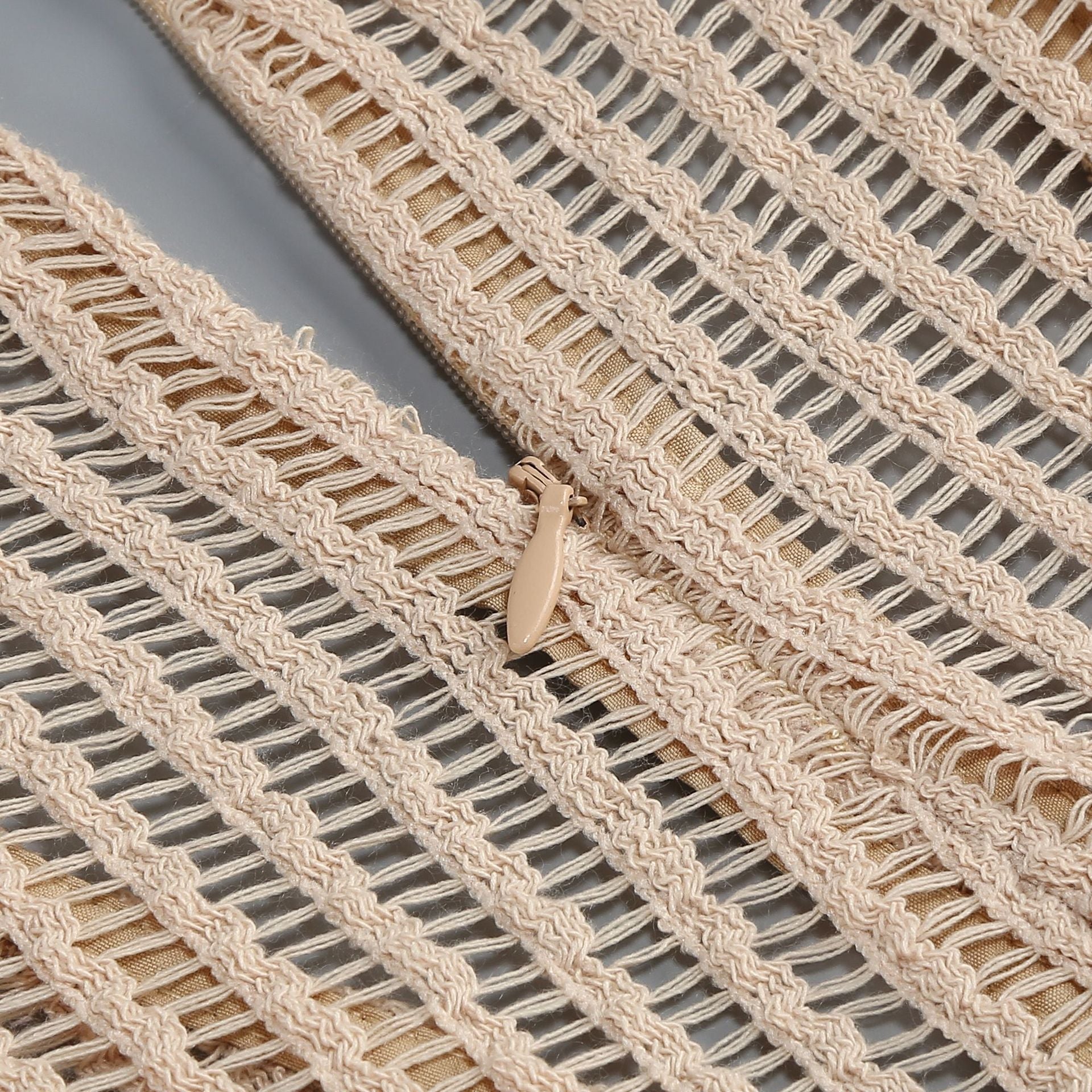 Jacory Allure Crochet Maxi Dress - Daring Cutouts & Long Sleeves