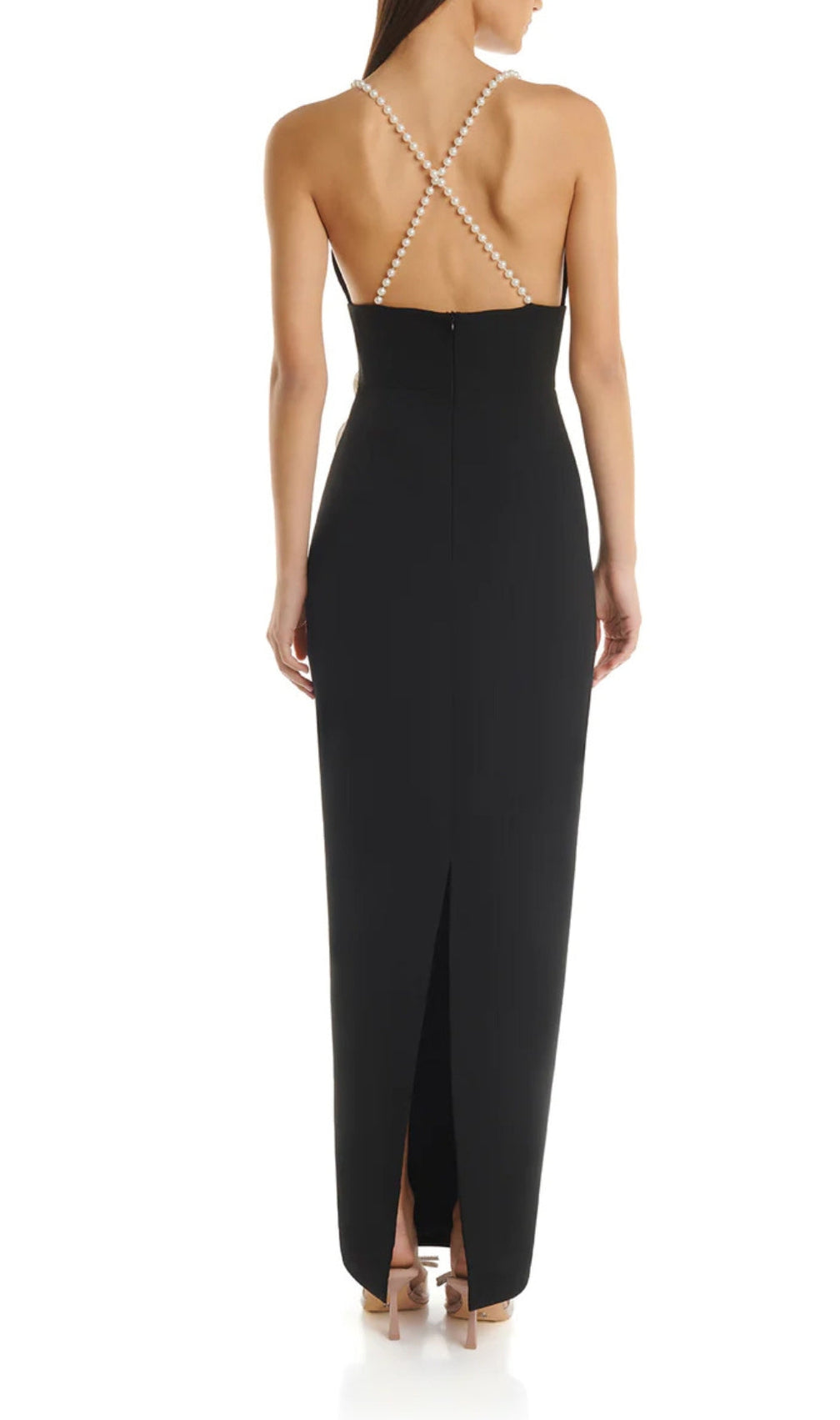 Alanna 3D Flowee Pearl Maxi Dress