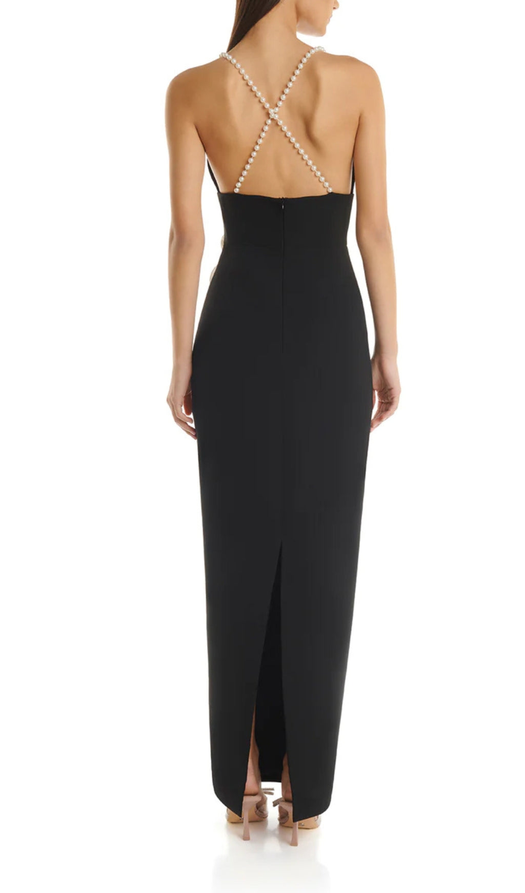 Alanna 3D Flowee Pearl Maxi Dress