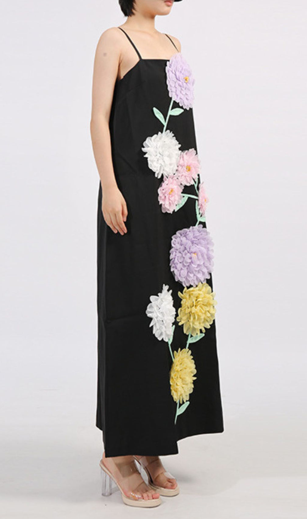 Erica Strappy Flower Embellished Maxi Dress