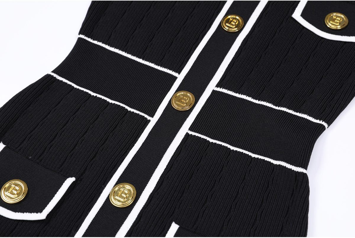 Gretel Button Knit Midi Dress