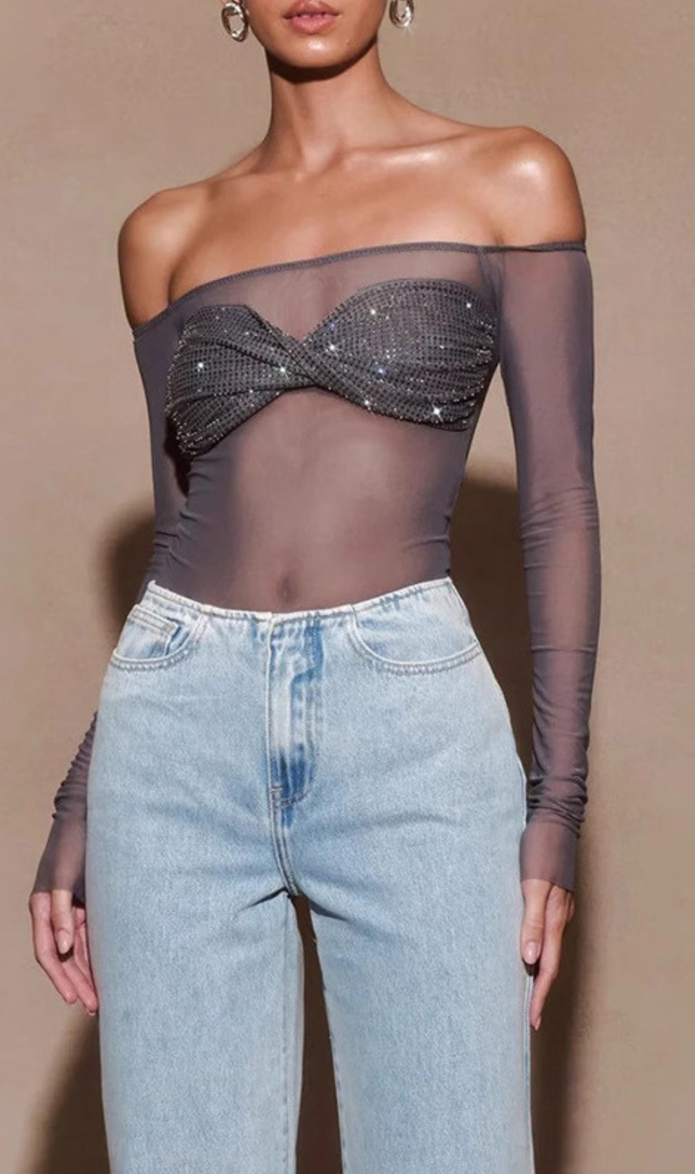 Edmundo Diamante Mesh Top