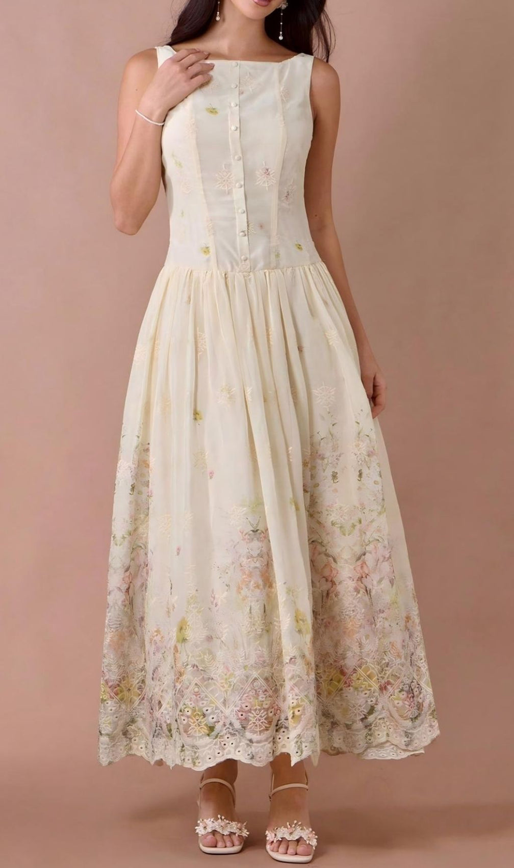 Lanai Sleeveless Printed Maxi Dress