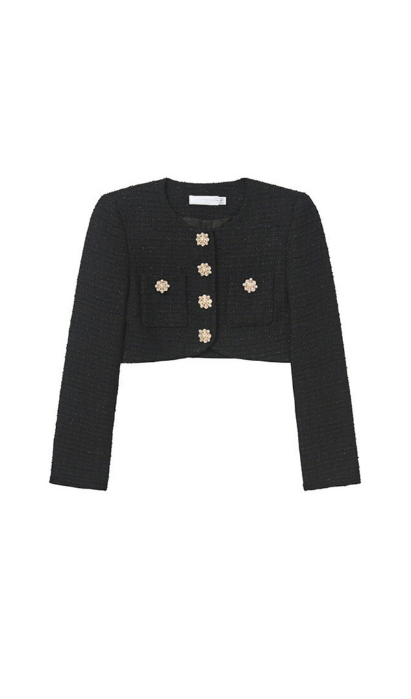 BLACK BOUCLE JACKET