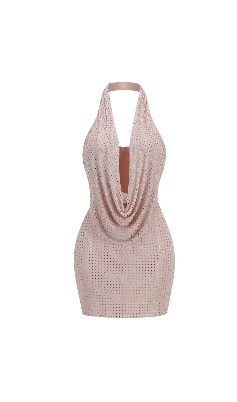 NEOMI MINI DRESS IN NUDE