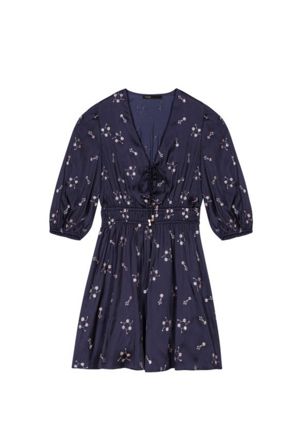 ROSOLITE FLORAL EMBROIDERED MINI DRESS