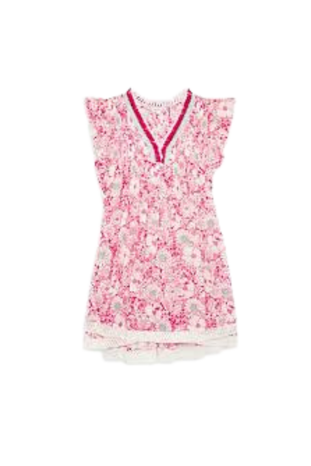 SASHA V NECK PRINTED MINI DRESS