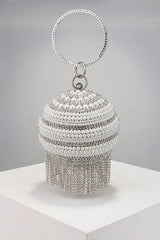 Annistin Diamond Pearl Tassel Mini Bag