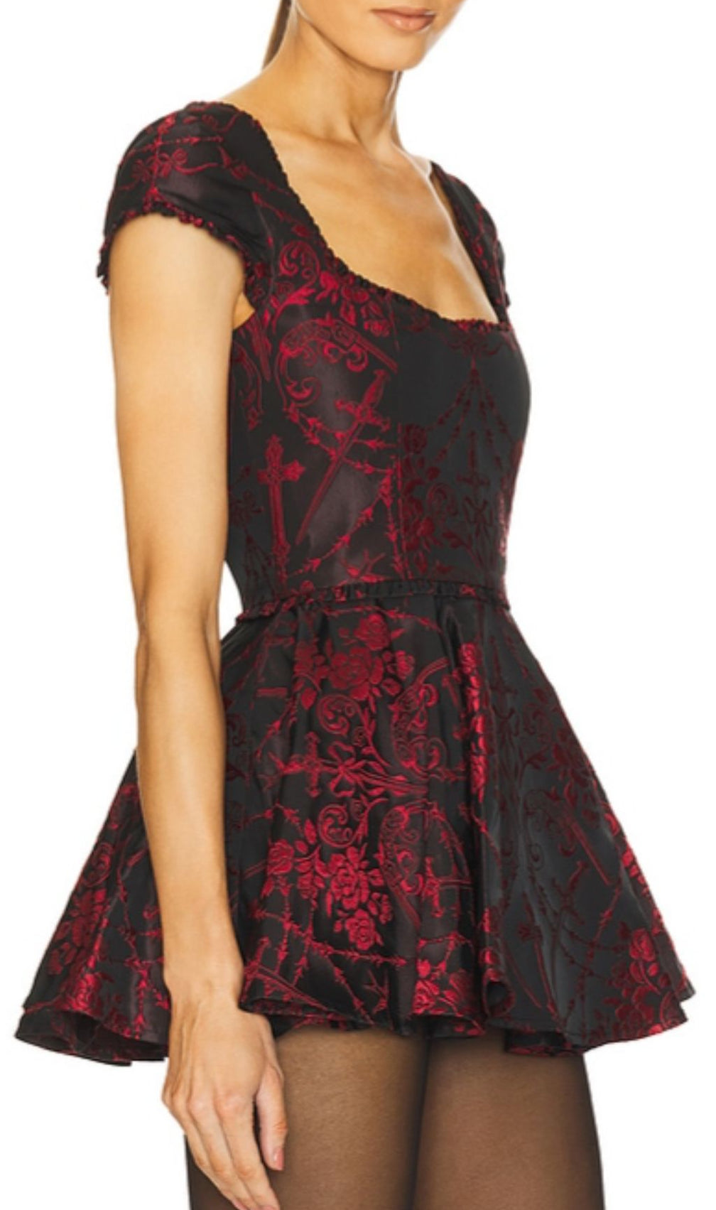 Fantine Flower Mini Dress