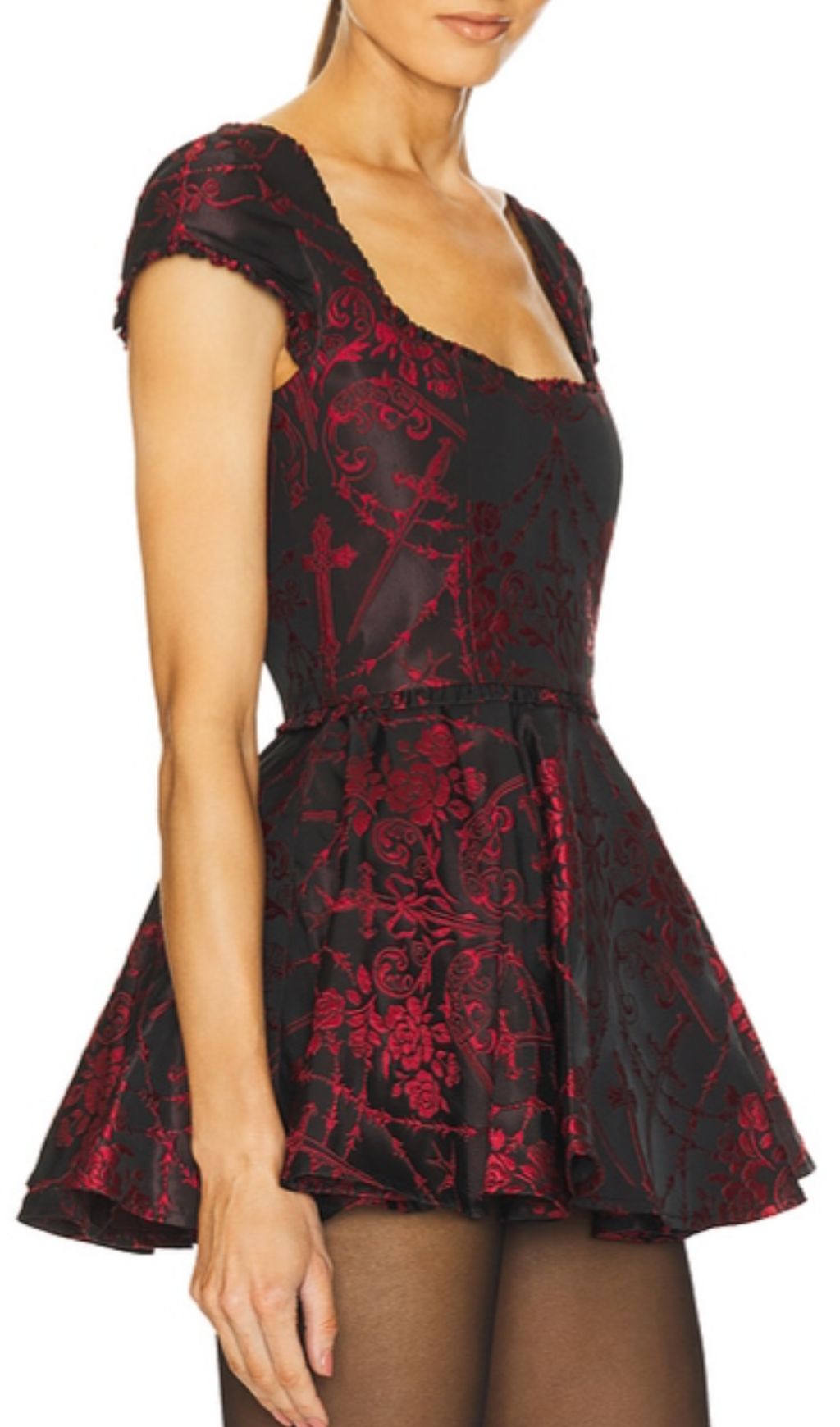 Fantine Flower Mini Dress