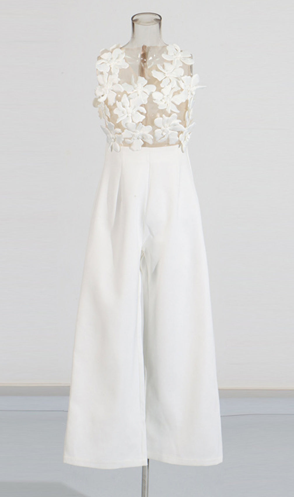 Darvin White Flower Jumpsuit