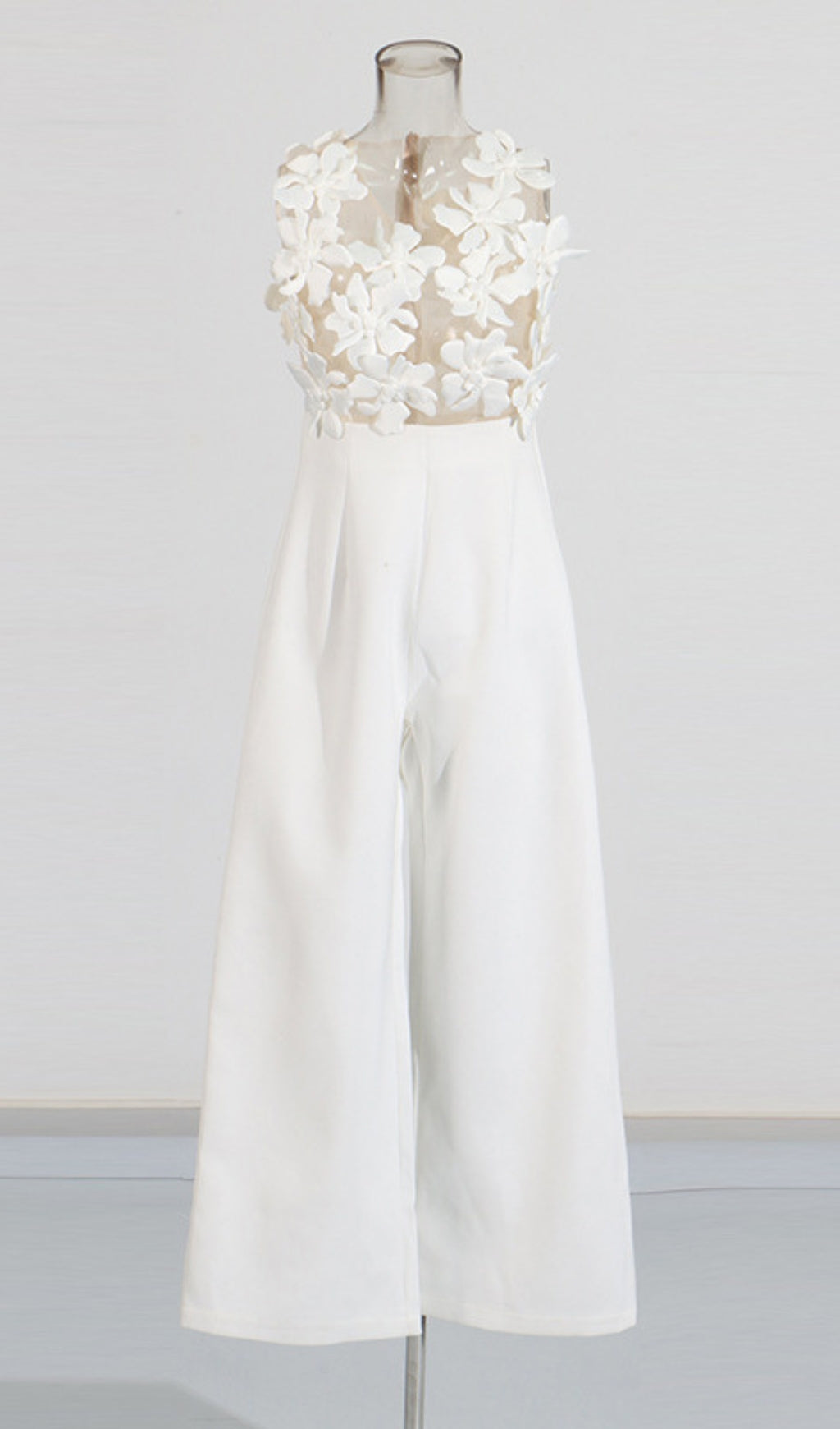 Darvin White Flower Jumpsuit