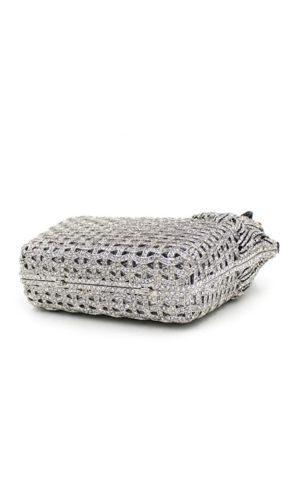 Khamani Dazzling Diamante Dog Clutch Bag | Whimsical Luxury Evening Accessory