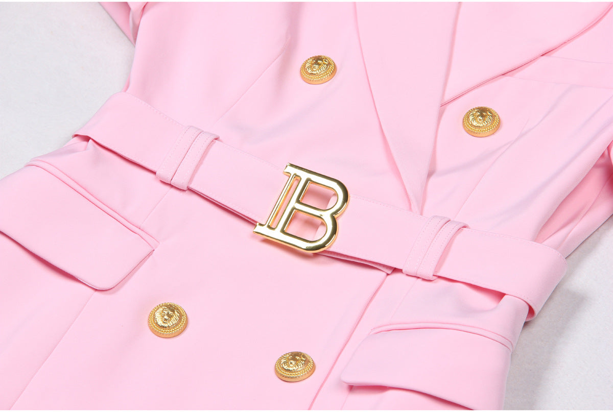 Elske Short Sleeve Blazer Dress